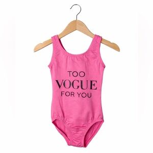 Too Vogue For You Leotard. Excellent Condition. Size 2/4. Small Shop Made